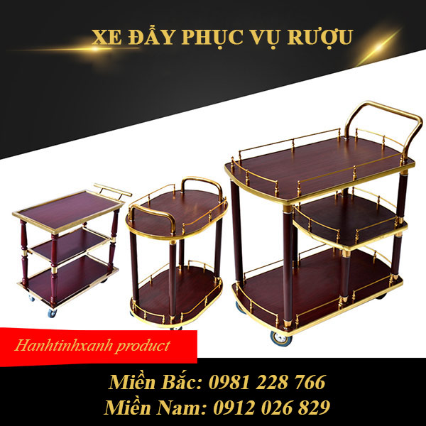 Xe đẩy rượu cao cấp