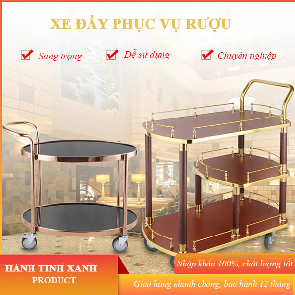 Xe đẩy rượu cao cấp