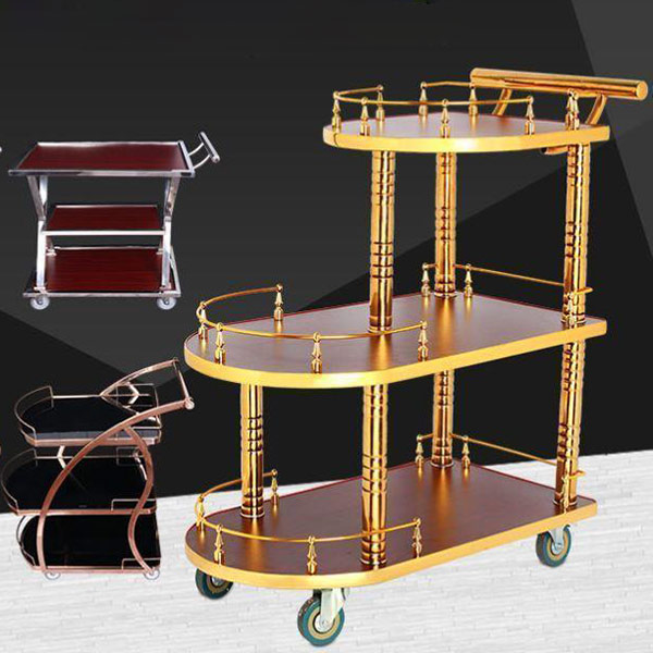 Xe phục vụ rượu 3 tầng