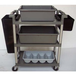Xe thu gom đồ bẩn trong nhà hàng khách sạn