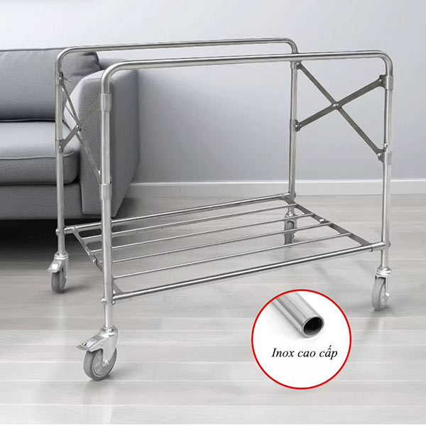 Xe vận chuyển đồ vải khung gấp gọn