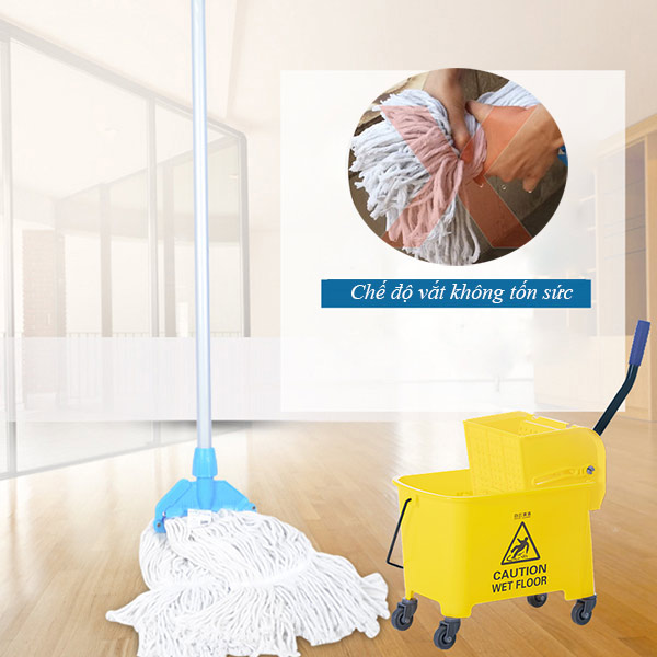 Xe vắt móp 20l- xe lau sàn 20 lít