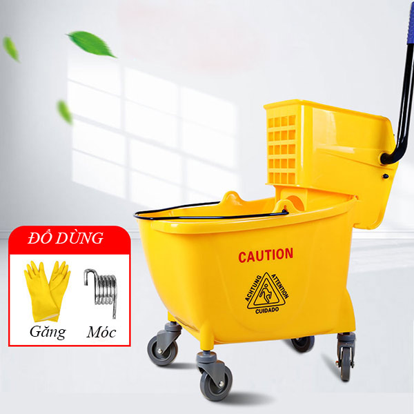 Xe vắt móp 36l – Xe lau nhà 36 lít